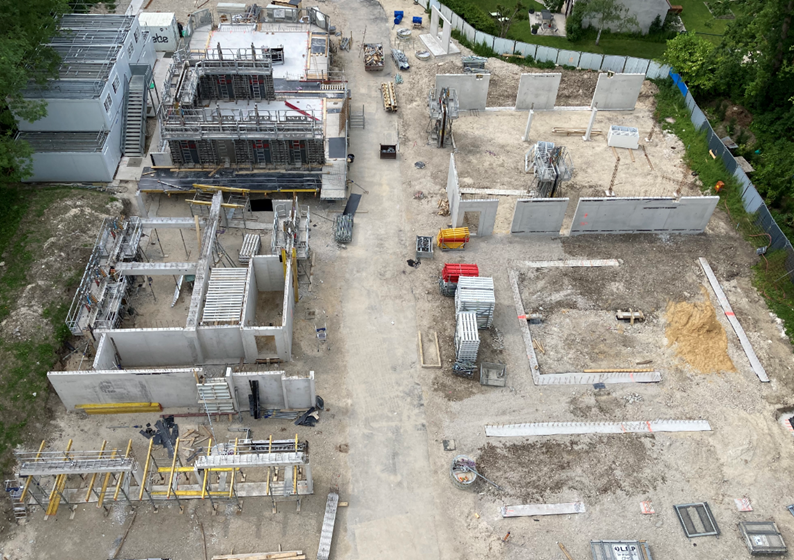 Avancement des travaux sur Villa Giulia