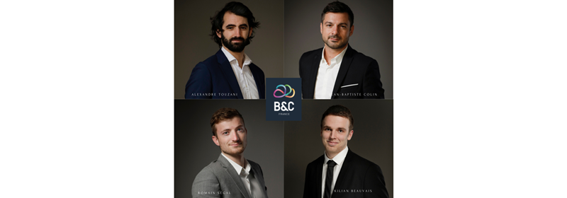 3 nouveaux gestionnaires techniques et un chef de projet chez B&C France